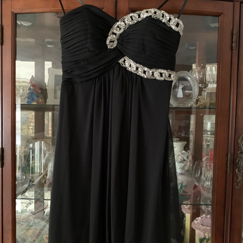 Black mini dress